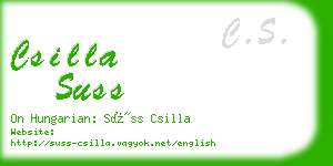 csilla suss business card